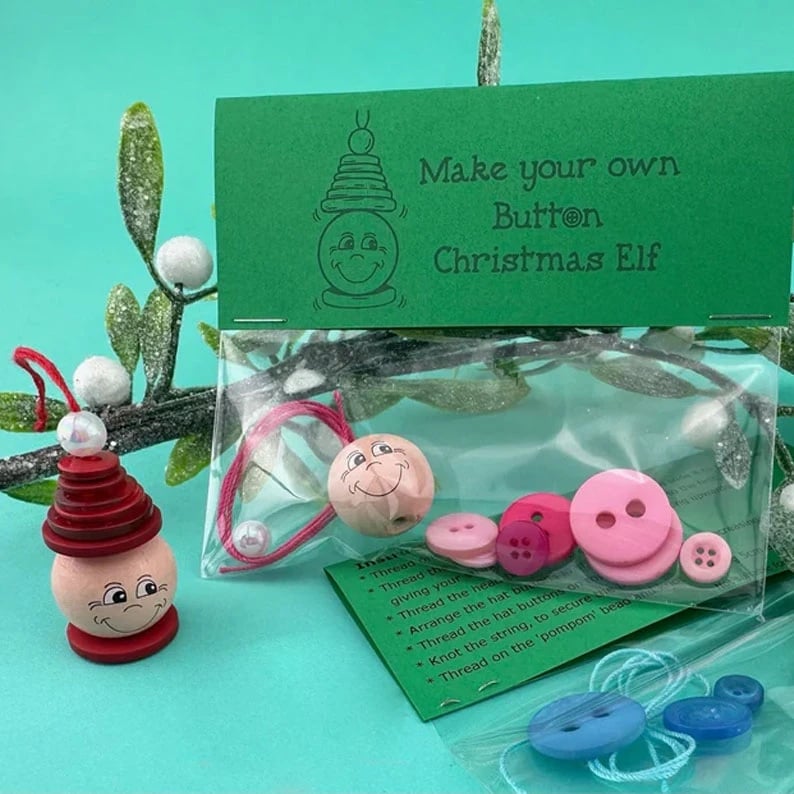 ☃️ DIY Button Snowman Ornament Kit☃️