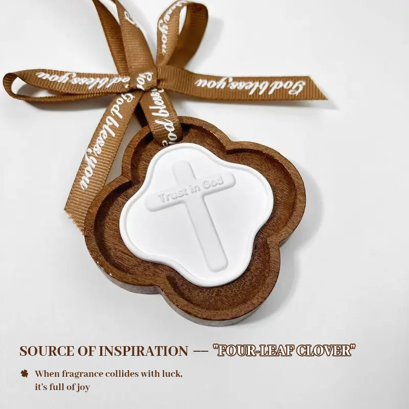 🚗 Wooden Car Incense Pendant