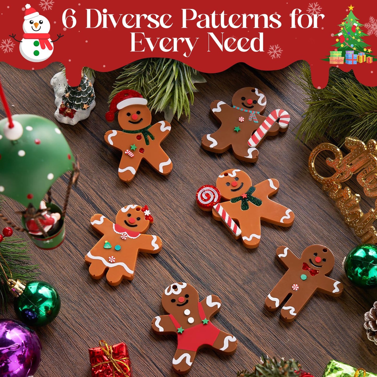 ⛄ 18 Cavities Christmas Resin Molds
